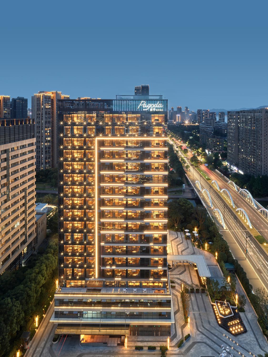 Pagoda Hotel Hangzhou Binjiang Exterior photo